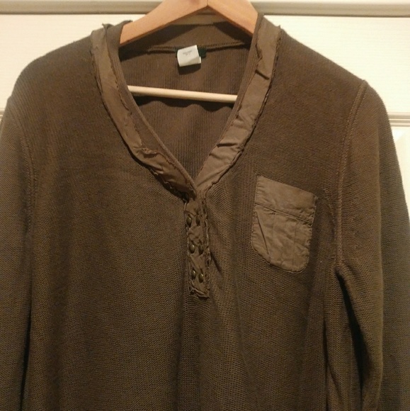 Chic Military Style J.Crew V-Neck Sweater! XL - Picture 4 of 7